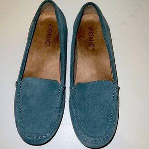 Vionic Debbie Blue Suede Shoes Loafers